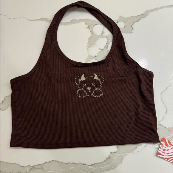 Romwe halter top bear with horns - Picture 3 of 4